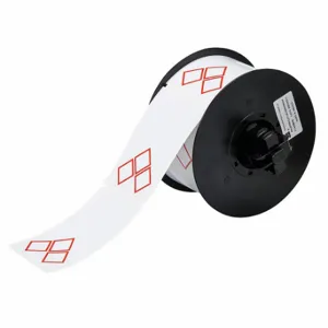 BRADY B30-260-7569-CLP3A Precut Label Roll, Red Ghs/Clp 3A Diamonds, 2 11/64 x 3 11/32 Inch Size, Vinyl, White | CP2LAR 39F428