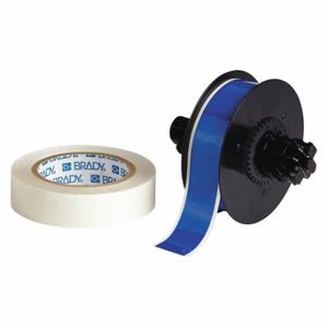 BRADY B30C-1125-483BL-KT Continuous Label Roll, 1 1/8 Inch X 100 Ft, Polyester With Rubber Adhesive, Blue, 6Xgz3 | CP2LGJ 45LR95