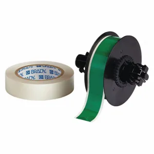 BRADY B30C-1125-483GN-KT Continuous Label Roll, 1 1/8 Inch X 100 Ft, Polyester With Rubber Adhesive, Green, 6Xgz3 | CP2HVC 45LR96