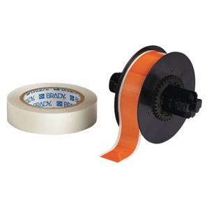 BRADY B30C-1125-483OR-KT Continuous Label Roll, 1 1/8 Inch X 100 Ft, Polyester With Rubber Adhesive, Orange, 6Xgz4 | CP2LFU 45LR97