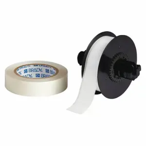 BRADY B30C-1125-483WT-KT Continuous Label Roll, 1 1/8 Inch X 100 Ft, Polyester With Rubber Adhesive, White, 6Xgz4 | CP2HVG 45LR99