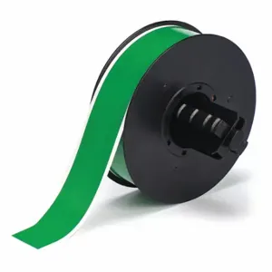 BRADY B30C-1125-569-GN Continuous Label Roll, 1 1/8 Inch X 100 Ft, Low Halide Polyester, Green, Outdoor | CP2HUQ 6UMY9