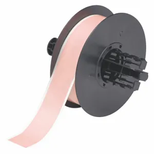 BRADY B30C-1125-569-PK Continuous Label Roll, 1 1/8 Inch X 100 Ft, Low Halide Polyester, Pink, Outdoor | CP2HUU 6UNA9