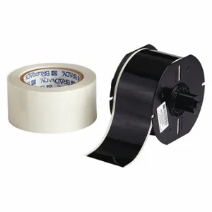 BRADY B30C-2250-483BK-KT Continuous Label Roll, 2 1/4 Inch X 100 Ft, Polyester With Rubber Adhesive, Black | CP2JEJ 45LT02