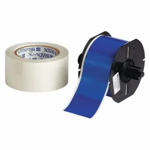 BRADY B30C-2250-483BL-KT Continuous Label Roll, 2 1/4 Inch X 100 Ft, Polyester With Rubber Adhesive, Blue, 6Xgz3 | CP2JEL 45LT03