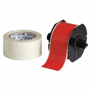 BRADY B30C-2250-483RD-KT Continuous Label Roll, 2 1/4 Inch X 100 Ft, Polyester With Rubber Adhesive, Red, 6Xgz3 | CP2JET 45LT06