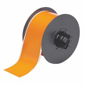 BRADY B30C-2250-595-OR Endlosetikettenrolle, 2 1/4 Zoll x 100 Fuß, Vinyl, Orange, Outdoor | CP2JGK 6UMP2