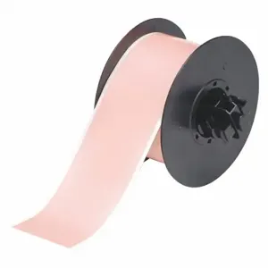 BRADY B30C-2250-569-PK Continuous Label Roll, 2 1/4 Inch X 100 Ft, Low Halide Polyester, Pink, Outdoor | CP2JEC 6UNC0