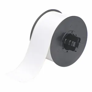 BRADY B30C-2250-595-WT Continuous Label Roll, 2 1/4 Inch X 100 Ft, Vinyl, White, Outdoor, 0.004 Inch Label Thick | CP2JGU 6UMR0