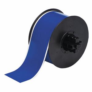 BRADY B30C-2250-595-BL Continuous Label Roll, 2 1/4 Inch X 100 Ft, Vinyl, Blue, Outdoor, 0.004 Inch Label Thick | CP2JFY 6XHF6
