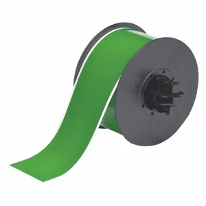 BRADY B30C-2250-595-GN Continuous Label Roll, 2 1/4 Inch X 100 Ft, Vinyl, Green, Outdoor, 0.004 Inch Label Thick | CP2JGJ 6UMN0