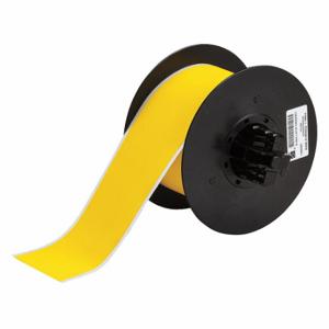 BRADY B30C-2250-855-YL Continuous Label Roll, 2 1/4 Inch X 50 Ft, Polyester, Yellow, Indoor/Outdoor | CP2JHM 29TT39