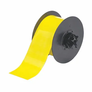 BRADY B30C-2500-509-YL Continuous Label Roll, 2 1/2 Inch X 25 Ft, Polyester, Yellow, Outdoor | CP2JDN 6XHA9