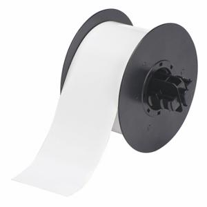 BRADY B30C-2500-551-WT Continuous Tag Roll, 2 1/2 Inch X 50 Ft, Polyester, White, Outdoor, Non-Adhesive | CP2LEM 6XHD2