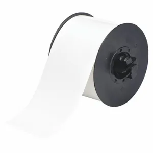 BRADY B30C-3250-551-WT Continuous Tag Roll, 3 1/4 Inch X 50 Ft, Polyester, White, Outdoor, Non-Adhesive | CP2JRE 6XHD3