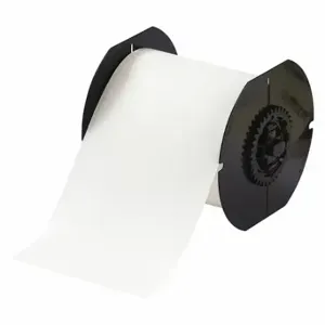 BRADY B30C-4000-403-WT Continuous Label Roll, 4 Inch, 4 Inch X 100 Ft, Water Dissolvable Paper, White | CR8PDG 56KG85