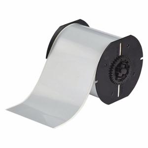 BRADY B30C-4000-434 Continuous Label Roll, 4 Inch X 130 Ft, Metallized Polyester, Silver, Indoor | CP2JNX 45LT13