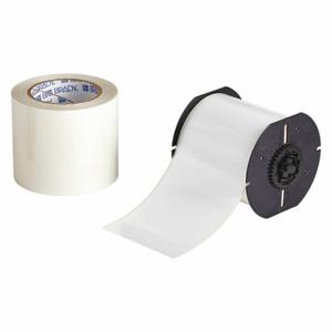 BRADY B30C-4000-483WT-KT Continuous Label Roll, 4 Inch X 100 Ft, Polyester With Rubber Adhesive, White | CP2JLN 40AW46
