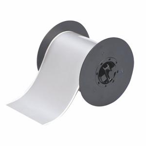 BRADY B30C-4000-565-SL Continuous Label Roll, 4 Inch X 100 Ft, Metallized Polyester, Silver | CU6RUM 6UNL6