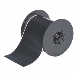 BRADY B30C-4000-569-BK Continuous Label Roll, 4 Inch X 100 Ft, Low Halide Polyester, Black, Outdoor | CP2JKT 6UMX5