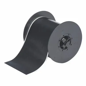 BRADY B30C-4000-595-BK Continuous Label Roll, 4 Inch X 100 Ft, Vinyl, Black, Outdoor, 0.004 Inch Label Thick | CP2JMF 6XHF3