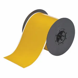 BRADY B30C-4000-569-OC Continuous Label Roll, 4 Inch X 100 Ft, Low Halide Polyester, Ochre, Outdoor | CP2JKY 6UNA3