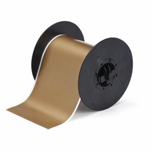 BRADY B30C-4000-595-GD Continuous Label Roll, 4 Inch X 100 Ft, Vinyl, Gold, Outdoor | CP2JMM 6XHG9