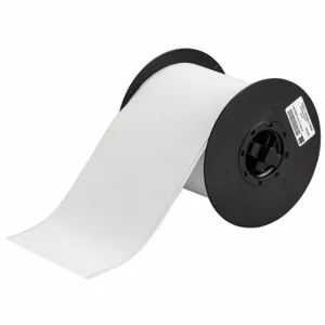 BRADY B30C-4000-854-WT Continuous Label Roll, 4 Inch X 50 Ft, Metal Detectable Polyester, White, Indoor/Outdoor | CP2LRG 29TT32