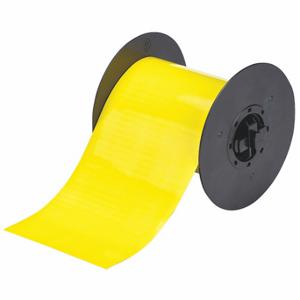 BRADY B30C-4250-509-YL Continuous Label Roll, 4 1/4 Inch X 25 Ft, Polyester, Yellow, Outdoor | CP2LJW 6XHC0