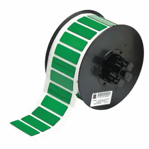 BRADY B30EP-172-593-GN Precut Label Roll, No Precut Hole, 19/32 x 1 49/64 Inch Size, Polyester, Green, Adhesive | CP2KUM 6UMT6