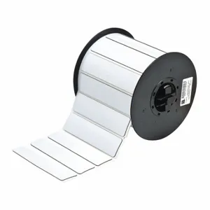 BRADY B30EP-174-593-WT Precut Label Roll, No Precut Hole, 1 x 4 Inch Size, Polyester, White, 300 Labels Per Roll | CP2KUD 6UMV6