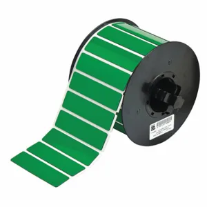 BRADY B30EP-175-593-GN Precut Label Roll, No Precut Hole, 3/4 x 3 Inch Size, Polyester, Green | CP2KVW 6UMT8