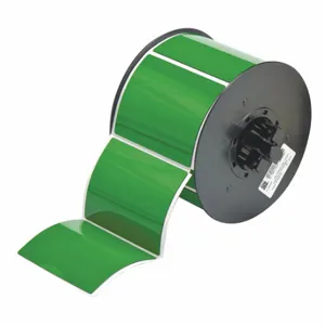 BRADY B30EP-177-593-GN Precut Label Roll, No Precut Hole, 2 1/2 x 3 Inch Size, Polyester, Green | CP2KVB 6UMU0