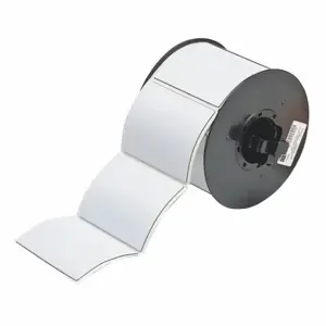 BRADY B30EP-177-593-WT Precut Label Roll, No Precut Hole, 2 1/2 x 3 Inch Size, Polyester, White | CP2KVF 6UMV5