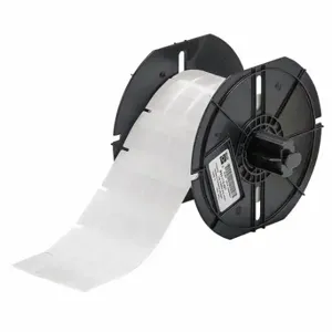 BRADY B33-113-427 Precut Label Roll, 1 Inch X 1/2 Inch, Vinyl, Black On White | CV2QWZ 21U339