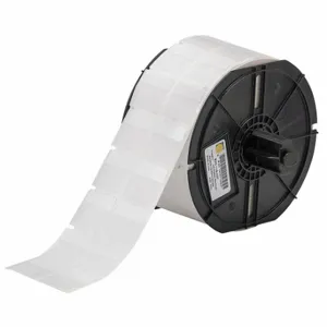 BRADY B33-116-427 Precut Label Roll, 1 Inch X 1 Inch, Vinyl, Black On White | CV2QWY 21U340