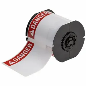 BRADY B33-161-483-ANSIDA Label, Danger, 4 Inch Size x 4 in, Halogen Free Polyester, White, Outdoor, 370 Labels | CP2DQT 792WA2