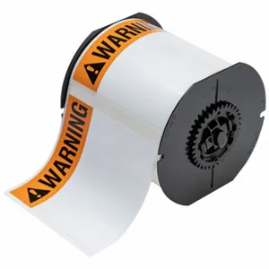 BRADY B33-161-483-ANSIWA Label, Warning, 4 Inch Size x 4 in, Halogen Free Polyester, White, Outdoor, 370 Labels | CP2DZJ 792W94