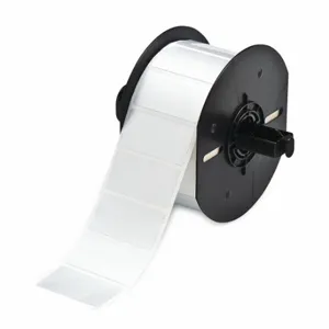 BRADY B33-17-434 Precut Label Roll, 1 x 2 Inch Size, Metallized Polyester, Silver, 500 Labels Per Roll | CU6UXB 21U366