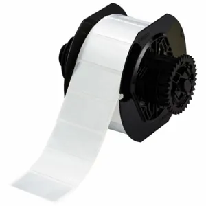 BRADY B33-17-435 Label, 1 Inch Size x 2 in, Metallized Polyester, Silver, 1, 500 Labels per Roll | CU6RRP 792W39