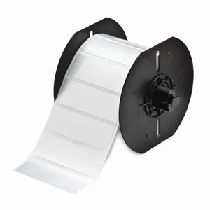 BRADY B33-18-434 Precut Label Roll, 1 Inch X 3 Inch, Metallized Polyester, Silver, 1500 Labels Per Roll | CU6RUW 21U367