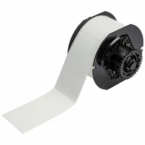 BRADY B33-326-498 Label, 4 Inch Size x 1 in, Vinyl Cloth, White, 450 Labels | CP2DMX 792VU3