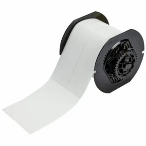 BRADY B33-327-498 Label, 4 Inch Size x 1 1/2 in, Vinyl Cloth, White, 450 Labels | CP2DMJ 792VU4