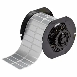 BRADY B33-37-435 Label, 1/2 Inch Size x 1 1/2 in, Metallized Polyester, Silver, 5000 Labels per Roll | CU6RRX 792W36