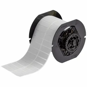 BRADY B33-37-486 Label, 1/2 Inch Size x 1 1/2 in, Metallized Polyester, Light Gray, 4000 Labels per Roll | CU6RRV 792W47