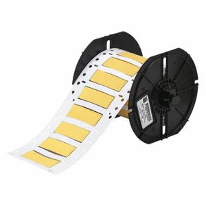 BRADY B33-375-2-342YL Precut Label Roll, 3/8 x 2 Inch Size, Polyolefin, Yellow, 4 Awg To 12 Awg Wire Gauge | CR3BFB 45KK25