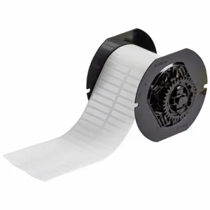 BRADY B33-4-423 Label, 1/4 Inch Size x 1 1/2 in, Halogen Free Polyester, White, 8000 Labels | CP2CVA 792VX1