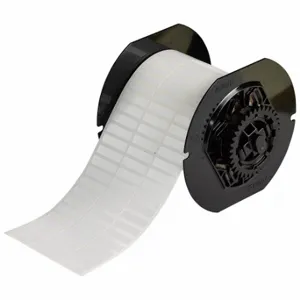 BRADY B33-51-423 Label, 1/4 Inch Size x 1 in, Halogen Free Polyester, White, 10000 Labels | CP2CVL 792VX4