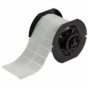 BRADY B33-6-486 Label, 3/4 Inch Size x 1 1/2 in, Metallized Polyester, Light Gray, 3000 Labels per Roll | CU6RTR 792W48