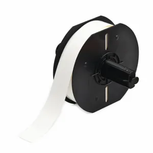 BRADY B33C-375-498 Continuous Label Roll, 3/8 Inch, 3/8 Inch X 85 Ft, Vinyl, White | CT9ELP 21U437